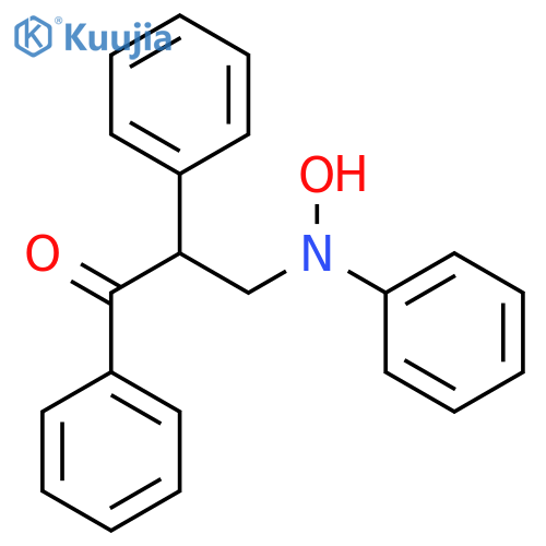 1-Propanone, 3-(hydroxyphenylamino)-1,2-diphenyl- structure