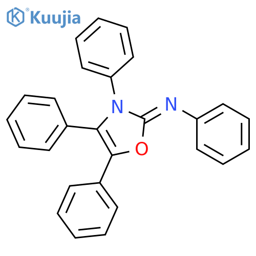 Benzenamine, N-(3,4,5-triphenyl-2(3H)-oxazolylidene)- structure