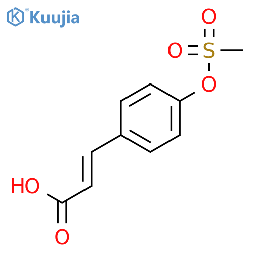 2-Propenoic acid, 3-[4-[(methylsulfonyl)oxy]phenyl]-, (2E)- structure