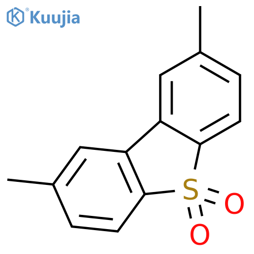 DIBENZOTHIOPHENE, 2,8-DIMETHYL-, 5,5-DIOXIDE structure