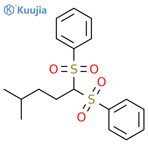 Benzene, 1,1'-[(4-methylpentylidene)bis(sulfonyl)]bis- structure