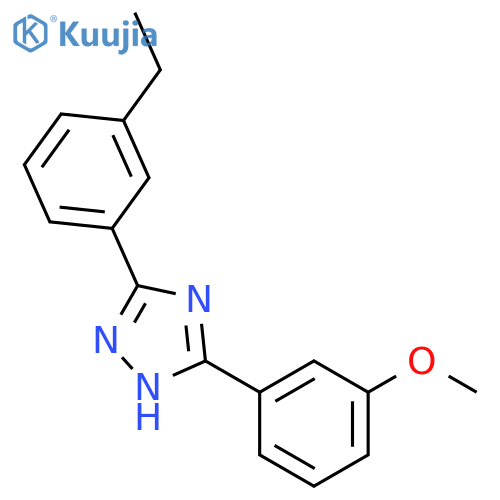 1H-1,2,4-Triazole,5-(2-ethylphenyl)-3-(3-methoxyphenyl)- structure