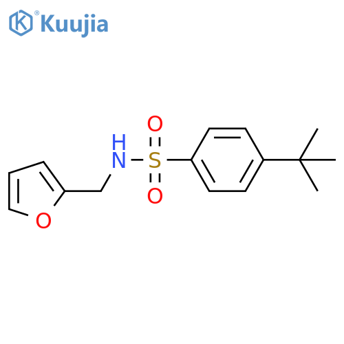 4-tert-butyl-N-(furan-2-yl)methylbenzene-1-sulfonamide structure