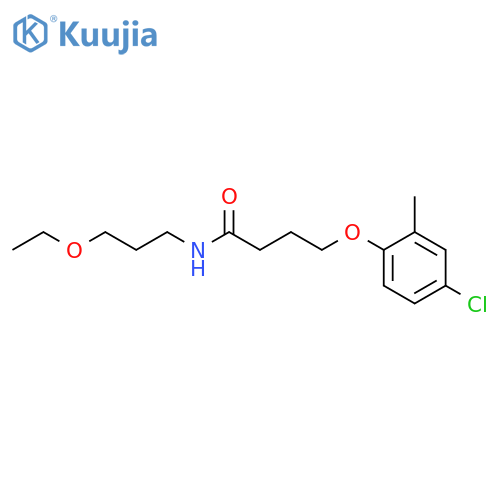 4-(4-chloro-2-methylphenoxy)-N-(3-ethoxypropyl)butanamide structure