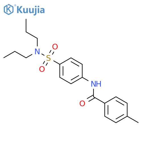 N-(4-Dipropylsulfamoyl-phenyl)-4-methyl-benzamide structure