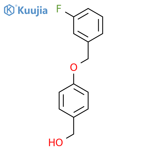 4-(3-Fluorophenyl)methoxybenzenemethanol structure