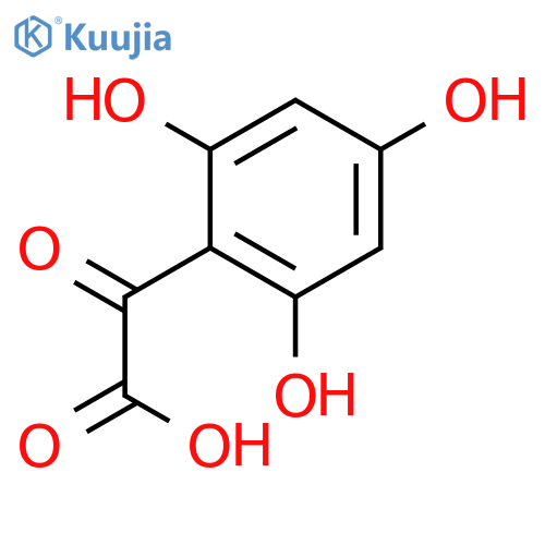 2-oxo-2-(2,4,6-trihydroxyphenyl)acetic acid structure