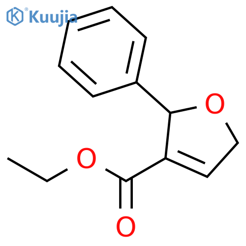 3-Furancarboxylic acid, 2,5-dihydro-2-phenyl-, ethyl ester structure