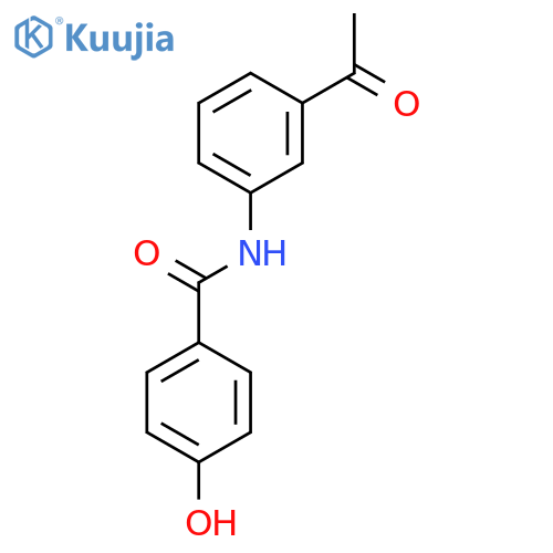Benzamide, N-(3-acetylphenyl)-4-hydroxy- (9CI) structure