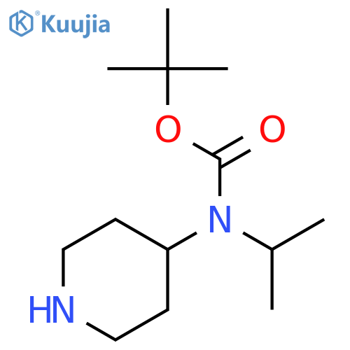 tert-butyl N-(piperidin-4-yl)-N-(propan-2-yl)carbamate structure