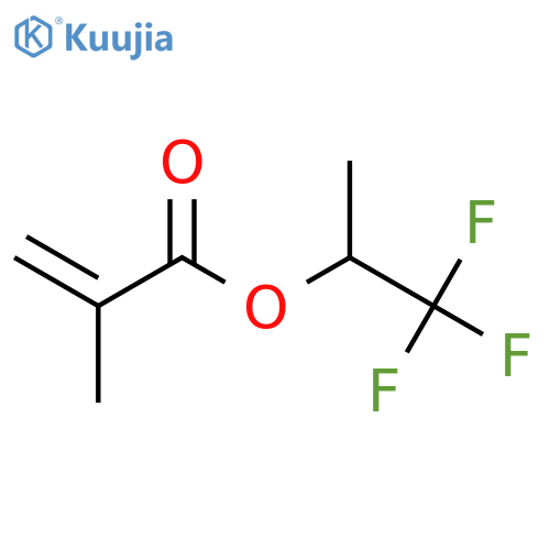 2-Propenoic acid, 2-methyl-, 2,2,2-trifluoro-1-methylethyl ester structure