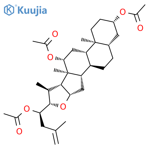 Furost-25-ene-3,12,23-triol, triacetate, (3b,5a,12b,22b,23R)- structure