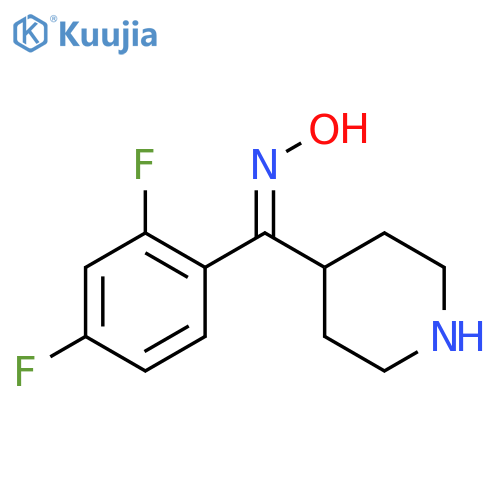 (Z)-4-(2,4-Difluorobenzoyl)piperidine Oxime structure