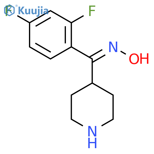 (E)-4-(2,4-Difluorobenzoyl)piperidine Oxime structure