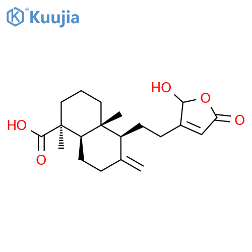 16-Hydroxy-8(17),13-labdadien-15,16-olid-19-oic acid structure