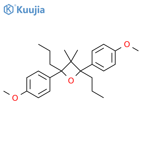 Oxetane, 2,4-bis(4-methoxyphenyl)-3,3-dimethyl-2,4-dipropyl- structure