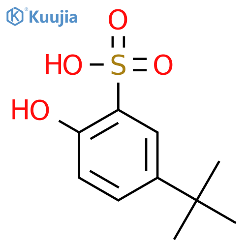 Benzenesulfonic acid, 5-(1,1-dimethylethyl)-2-hydroxy- structure
