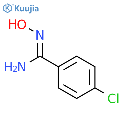 Benzenecarboximidamide, 4-chloro-N'-hydroxy-, (Z)- structure