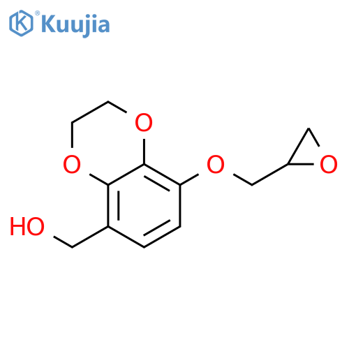 1,4-BENZODIOXIN-5-METHANOL, 2,3-DIHYDRO-8-(OXIRANYLMETHOXY)- structure