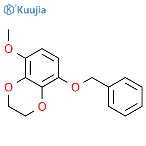 1,4-BENZODIOXIN, 2,3-DIHYDRO-5-METHOXY-8-(PHENYLMETHOXY)- structure