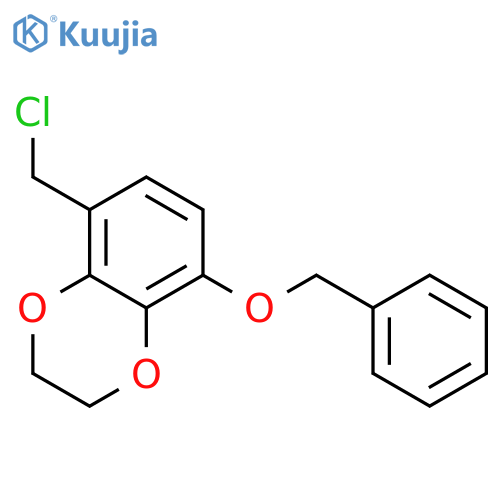 1,4-Benzodioxin, 5-(chloromethyl)-2,3-dihydro-8-(phenylmethoxy)- structure