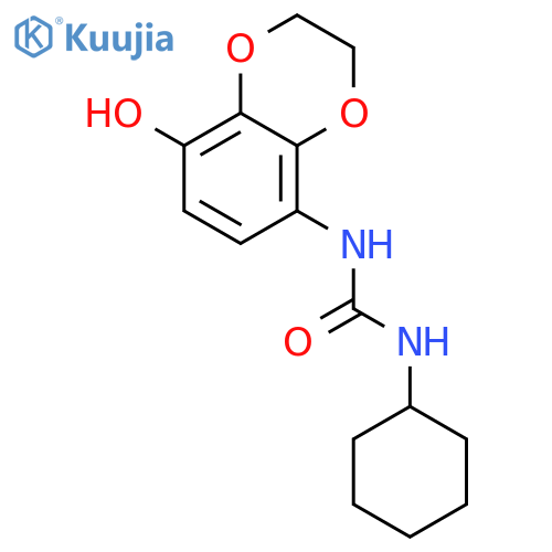 Urea, N-cyclohexyl-N'-(2,3-dihydro-8-hydroxy-1,4-benzodioxin-5-yl)- structure