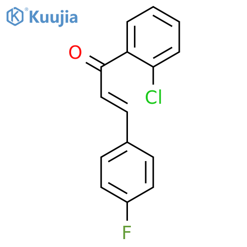 2-Propen-1-one, 1-(2-chlorophenyl)-3-(4-fluorophenyl)-, (2E)- structure