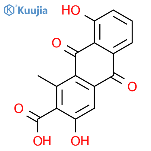 3,8-Dihydroxy-1-methylanthraquinone-2-carboxylic Acid structure