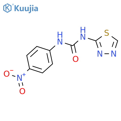 1-(4-Nitrophenyl)-3-(1,3,4-thiadiazol-2-yl)urea structure