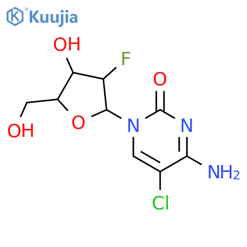 2(1H)-Pyrimidinone,4-amino-5-chloro-1-(2-deoxy-2-fluoro-b-D-arabinofuranosyl)- structure