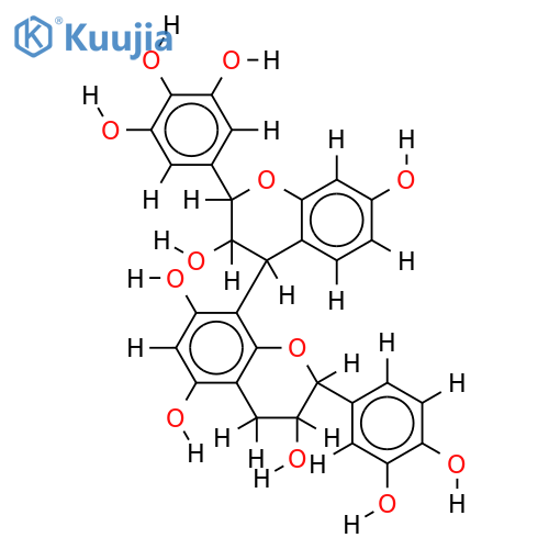 (2R,3S,4S)-2,3-trans-3,4-trans-3,3',4',5',7-pentahydroxy-4-flavan structure