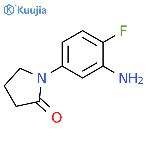 1-(3-amino-4-fluorophenyl)pyrrolidin-2-one structure