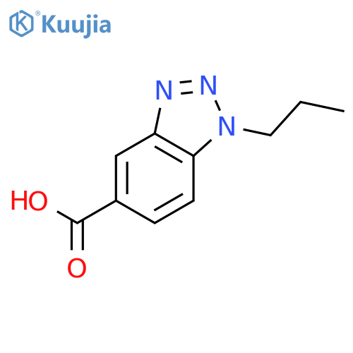 1-propyl-1H-1,2,3-benzotriazole-5-carboxylic Acid structure