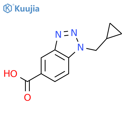 1-(cyclopropylmethyl)-1H-benzo[d][1,2,3]triazole-5-carboxylic acid structure