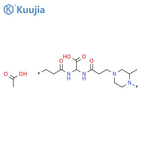 Poly[(methyl-1,4-piperazinediyl)(3-oxo-1,3-propanediyl)imino(carboxymethylene)imino(1-oxo-1,3-propanediyl)], acetate structure