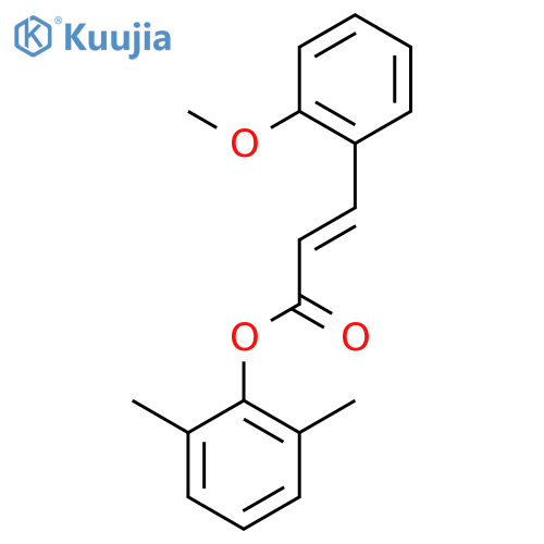 2,6-dimethylphenyl (2E)-3-(2-methoxyphenyl)prop-2-enoate structure
