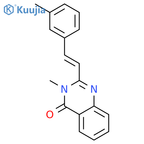 4(3H)-Quinazolinone, 3-methyl-2-[2-(3-methylphenyl)ethenyl]- structure