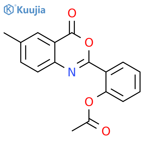 4H-3,1-Benzoxazin-4-one, 2-[2-(acetyloxy)phenyl]-6-methyl- structure