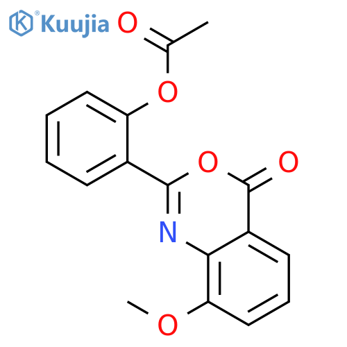 4H-3,1-BENZOXAZIN-4-ONE, 2-[2-(ACETYLOXY)PHENYL]-8-METHOXY- structure