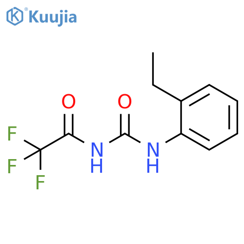 1-(2-ethylphenyl)-3-(2,2,2-trifluoroacetyl)urea structure
