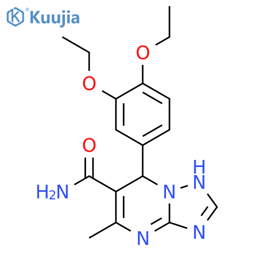 7-(3,4-diethoxyphenyl)-5-methyl-4H,7H-1,2,4triazolo1,5-apyrimidine-6-carboxamide structure