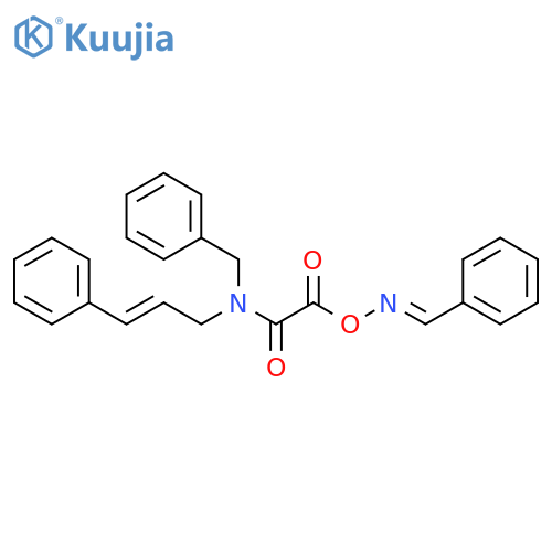 Acetamide,2-oxo-N-(phenylmethyl)-2-[[(E)-(phenylmethylene)amino]oxy]-N-[(2E)-3-phenyl-2-propenyl]- structure