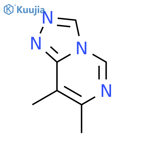 1,2,4-Triazolo[4,3-c]pyrimidine,7,8-dimethyl- structure