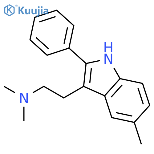 1H-INDOLE-3-ETHANAMINE, N,N,5-TRIMETHYL-2-PHENYL- structure