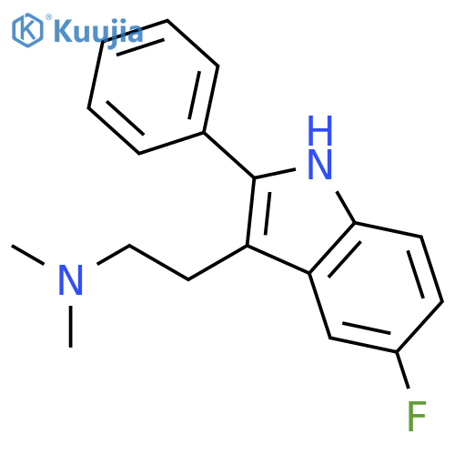 1H-Indole-3-ethanamine, 5-fluoro-N,N-dimethyl-2-phenyl- structure