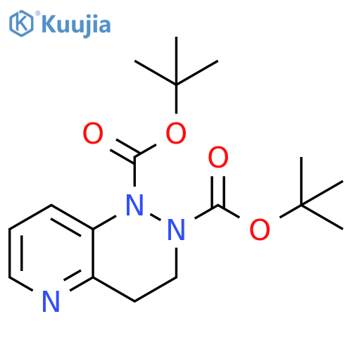 Pyrido[3,2-c]pyridazine-1,2-dicarboxylic acid, 3,4-dihydro-, 1,2-bis(1,1-dimethylethyl) ester structure