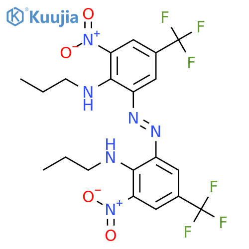Benzenamine,2,2'-azobis[6-nitro-N-propyl-4-(trifluoromethyl)- (9CI) structure