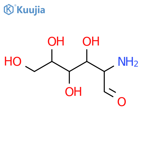 2-Amino-3,4,5,6-tetrahydroxyhexanal structure