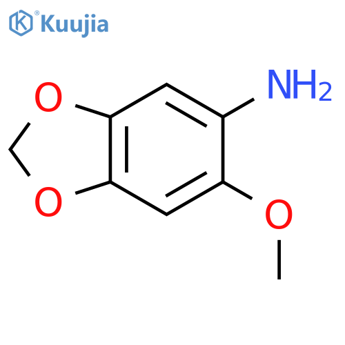6-methoxy-1,3-dioxaindan-5-amine structure