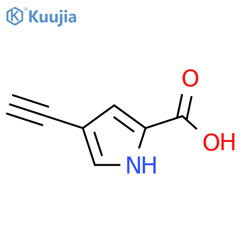1H-Pyrrole-2-carboxylic acid, 4-ethynyl- (9CI) structure